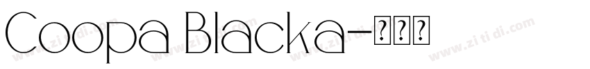 Coopa Blacka字体转换